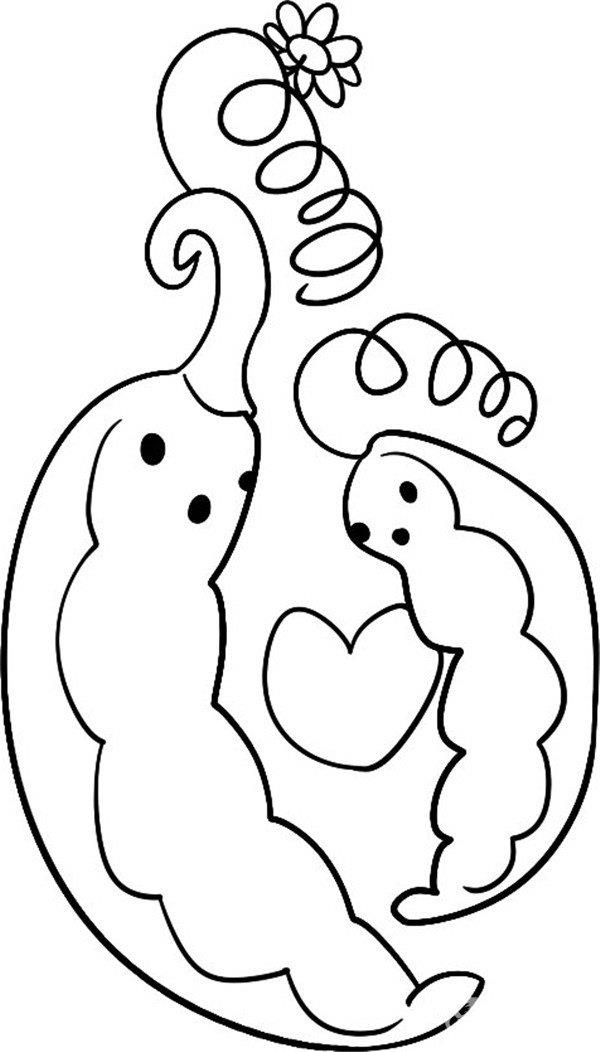 弯弯的豆荚简笔画怎么画 弯弯的豆荚简笔画步骤