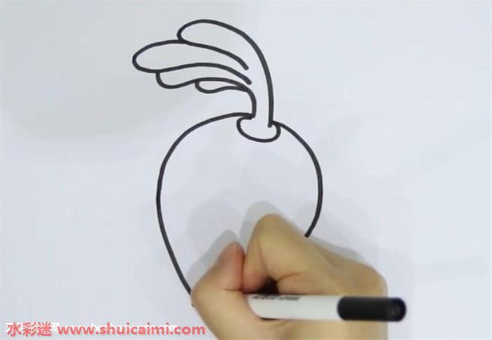 植物鱼小萝卜怎么画 植物鱼小萝卜简笔画图片大全