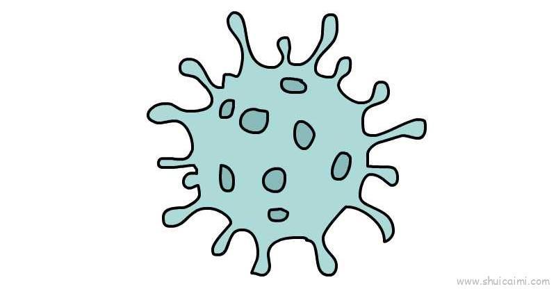 新型冠状病毒教程儿童画怎么画 新型冠状病毒教程简笔画画法