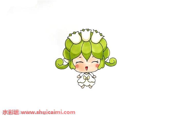 铃兰花精灵王怎么画 铃兰花精灵王简笔画漂亮