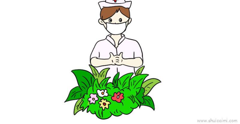 最美护士儿童画怎么画 最美护士简笔画图片大全
