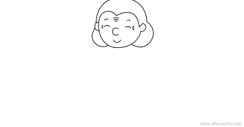 奶奶儿童画怎么画 奶奶简笔画图片