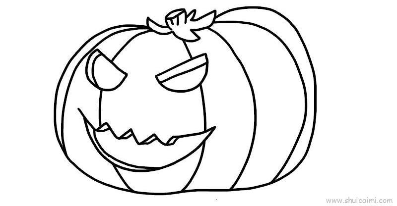 南瓜儿童画怎么画 南瓜简笔画好看