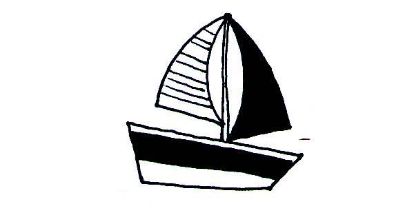 帆船简笔画 帆船简笔画带颜色