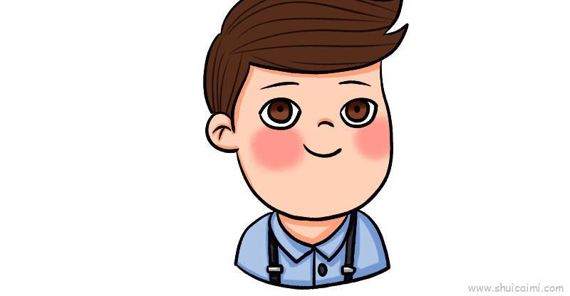 头像男儿童画怎么画 头像男简笔画图片