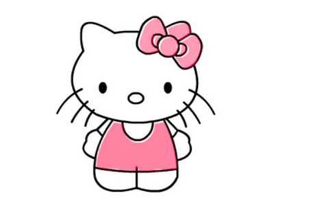 kitty简笔画图片大全 kitty kitty猫简笔画