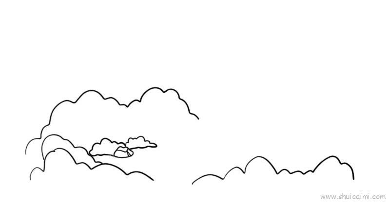 水帘洞儿童画怎么画 水帘洞简笔画步骤