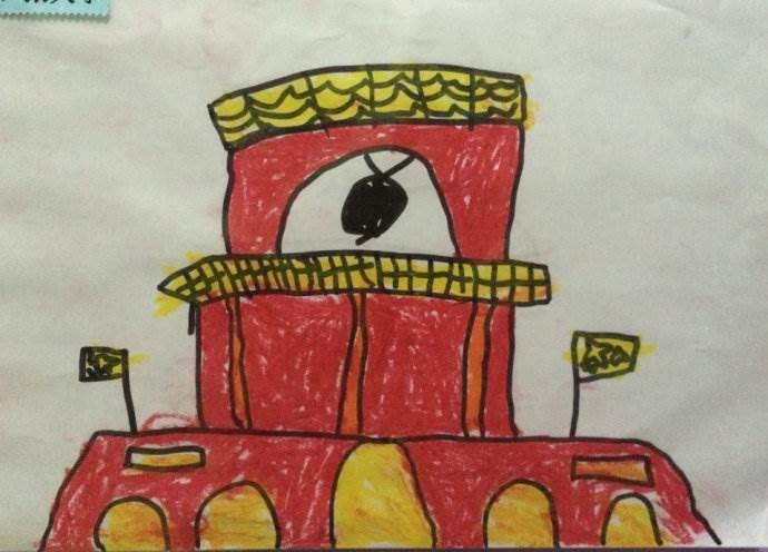 天安城门图片简笔画 天安城门图片简笔画涂色