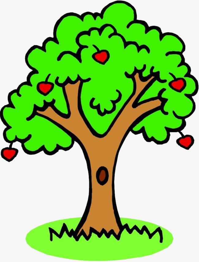 果树简笔画 果树简笔画彩色