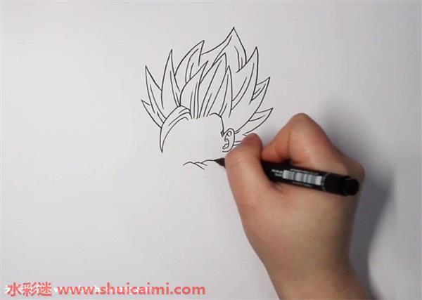 七龙珠孙悟饭怎么画 七龙珠孙悟饭简笔画步骤