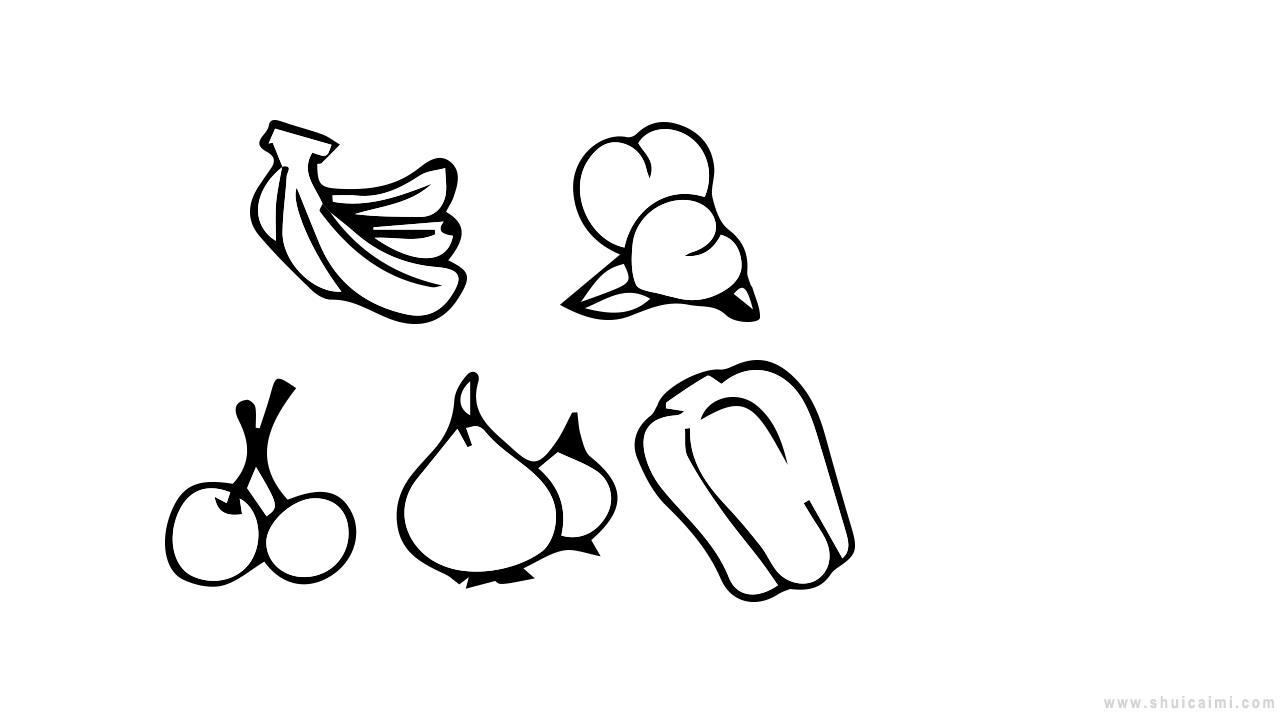 蔬果简笔画怎么画 蔬果简笔画图片大全