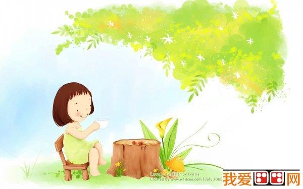 夏天卡通插画欣赏简笔画怎么画 夏天卡通插画欣赏简笔画步骤