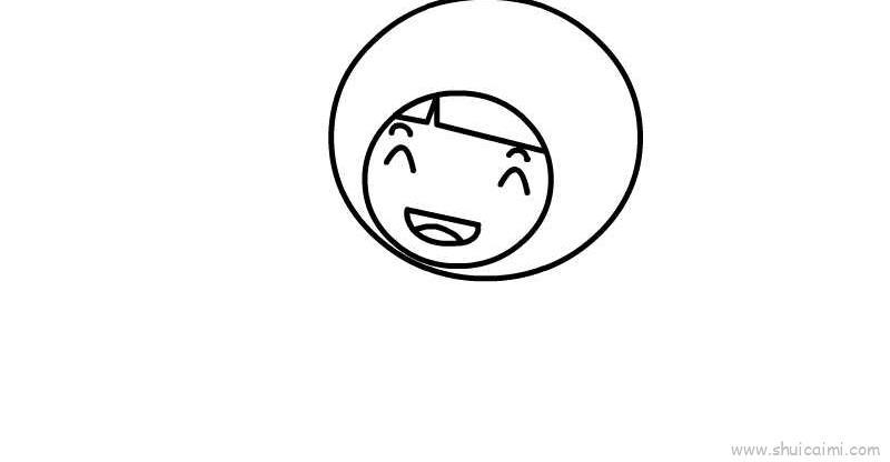 穿雨衣儿童画怎么画 穿雨衣简笔画顺序