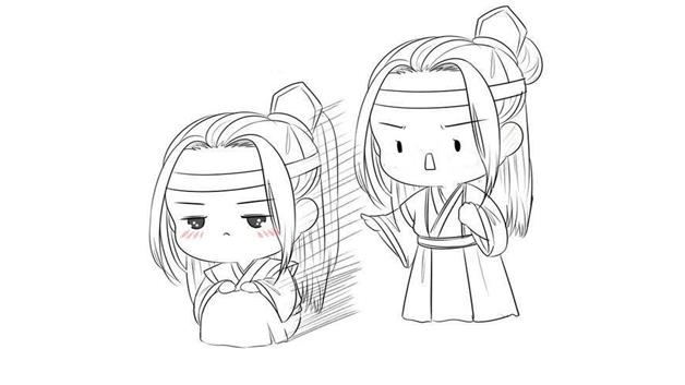 魏无羡蓝忘机简笔画怎么画 魏无羡蓝忘机简笔画简单又好看