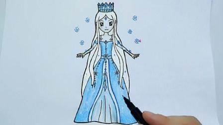 冰公主简笔画 冰公主简笔画图片