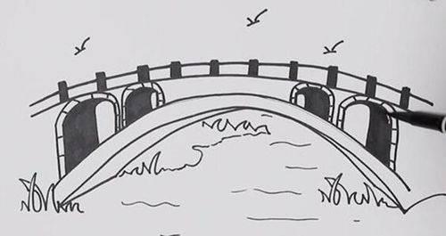 赵州桥简笔画 赵州桥简笔画图片