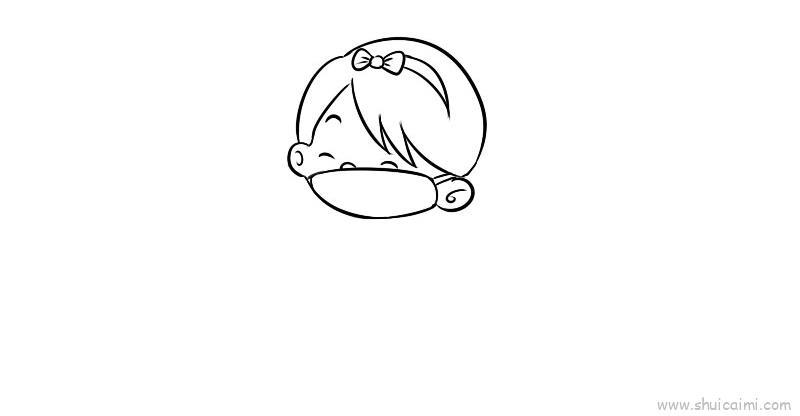 口罩儿童画怎么画 口罩简笔画简单