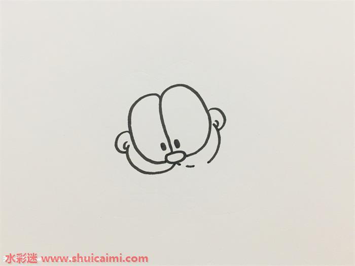 怎么画一只可爱的加菲猫？看加菲猫简笔画步骤图解