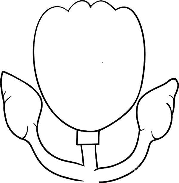 兴高采烈的郁金香简笔画怎么画 兴高采烈的郁金香简笔画步骤