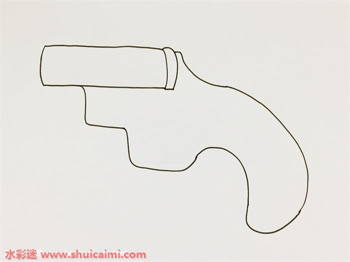 信号枪怎么画 信号枪简笔画简单好看带颜色