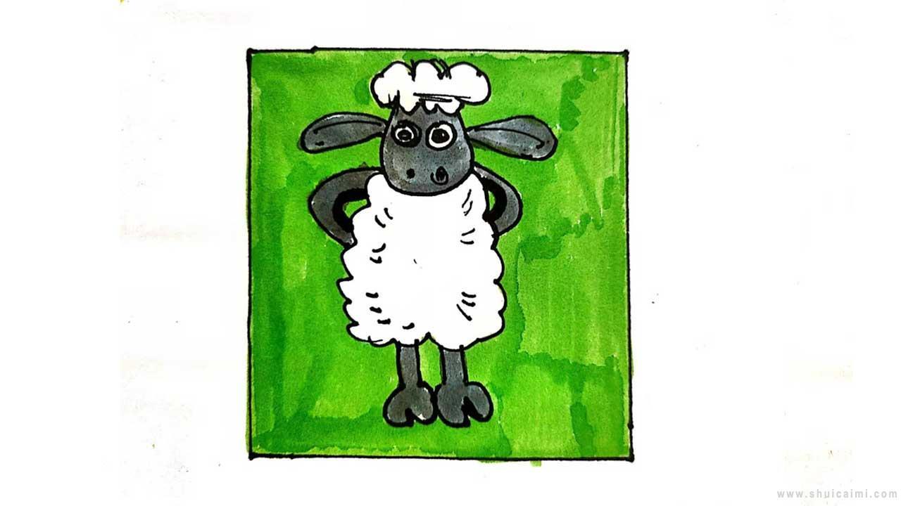 小羊肖恩简笔画怎么画 小羊肖恩简笔画步骤
