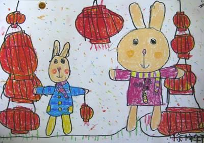 画一只过年的兔子怎么画 过年的小兔子怎么画