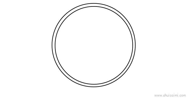 盘子儿童画怎么画 盘子简笔画步骤