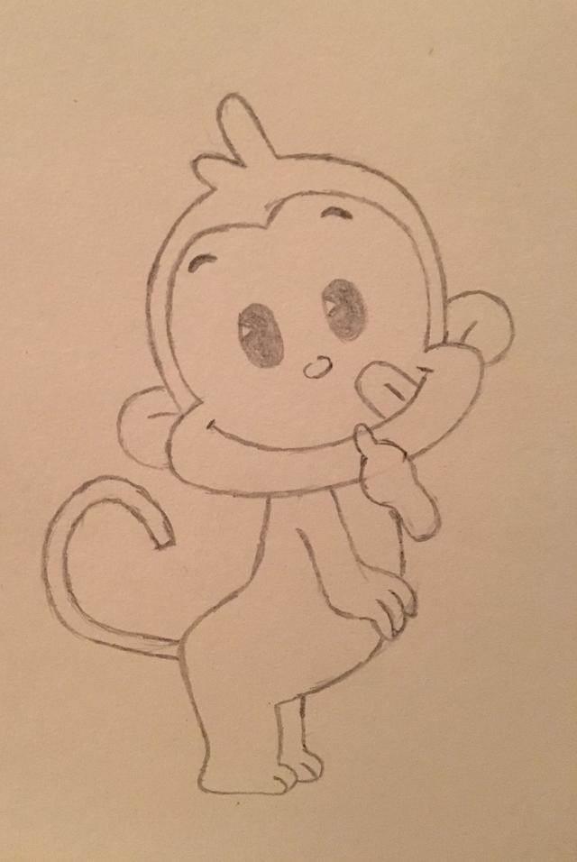 猴子简笔画 猴子简笔画简单