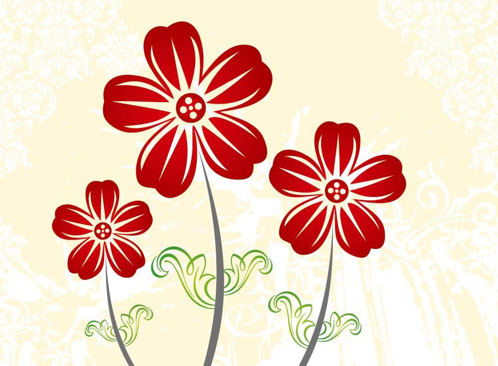 小红花简笔画 送你一朵小红花简笔画