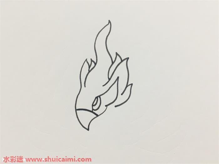 朱雀怎么画 朱雀简笔画彩色