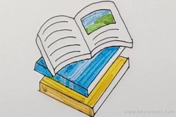 书本简笔画怎么画 书本简笔画步骤