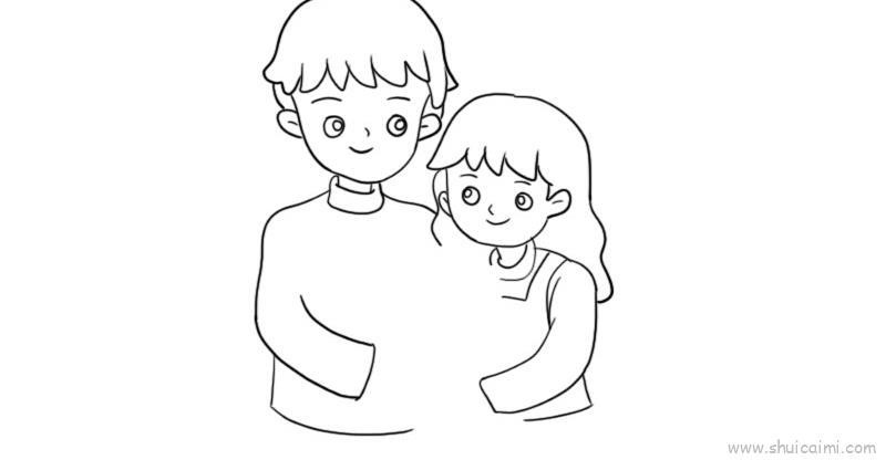 全家福儿童画怎么画 全家福简笔画画法