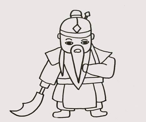 关羽简笔画 关羽简笔画霸气