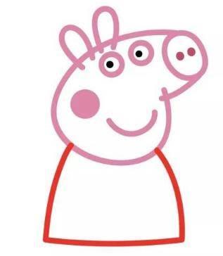 简笔画小猪佩奇 简笔画小猪佩奇涂色
