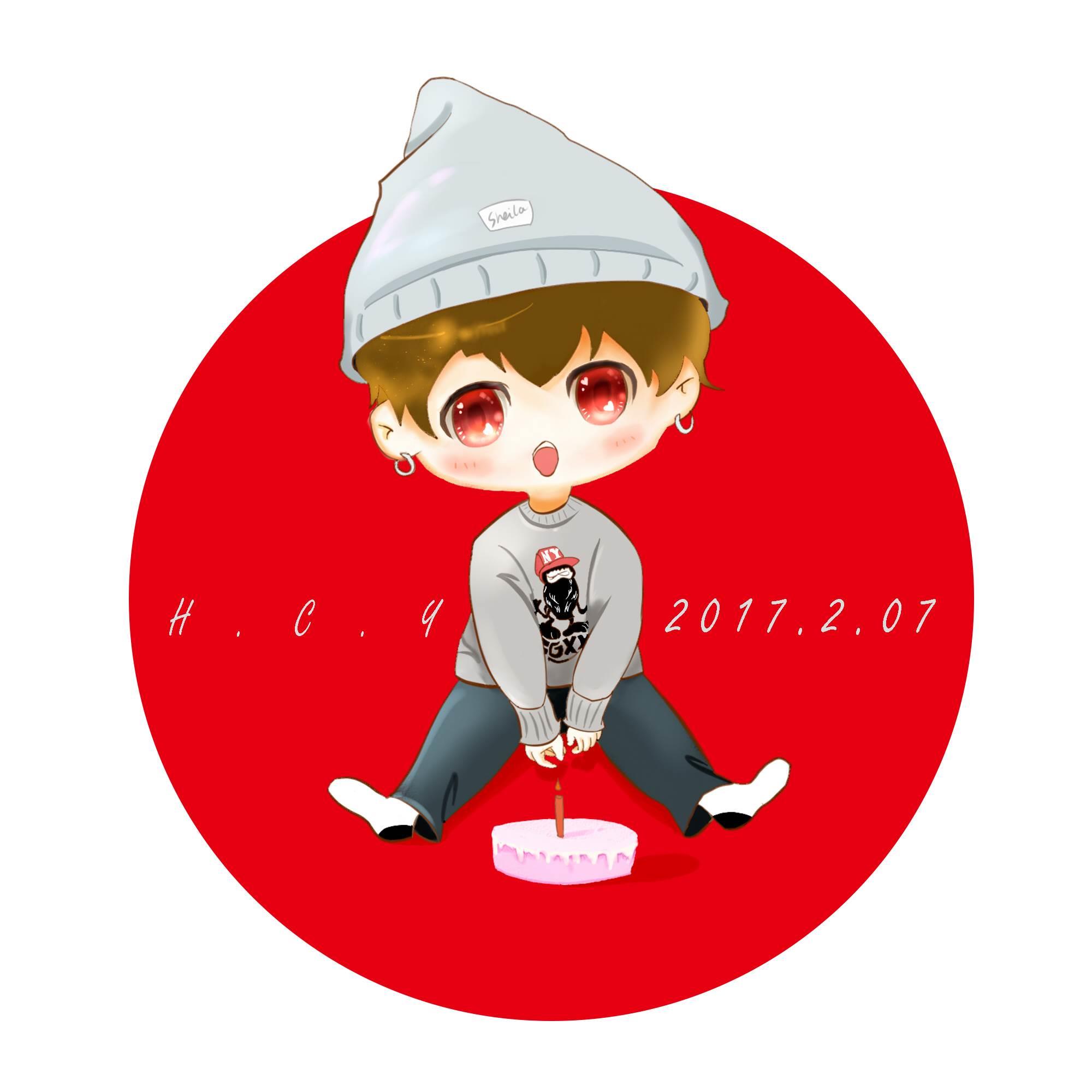 华晨宇过生日简笔画 华晨宇生日漫画