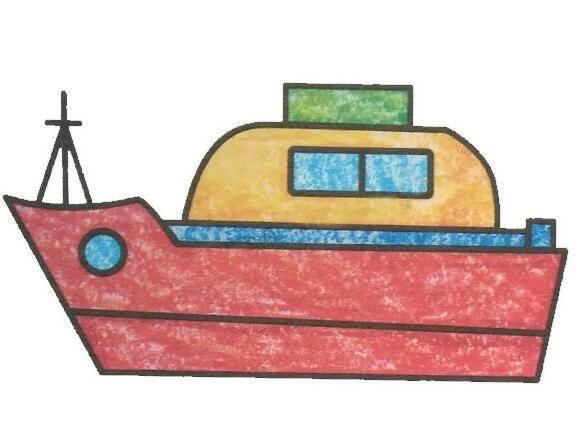 轮船简笔画 轮船简笔画图片大全