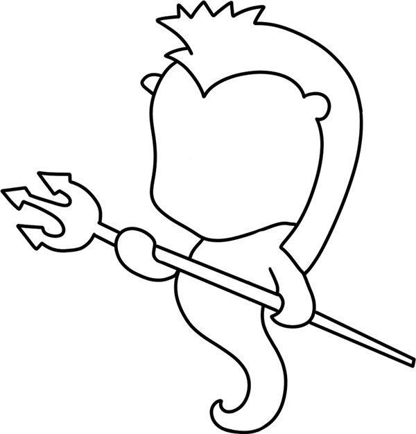 海马小护卫简笔画怎么画 海马小护卫简笔画简单