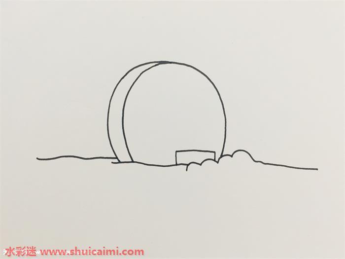 日月贝怎么画 日月贝简笔画彩色