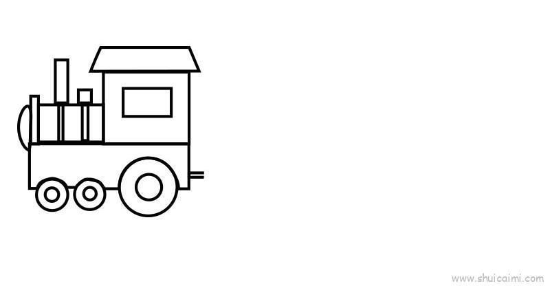 火车教程儿童画怎么画 火车教程简笔画图片