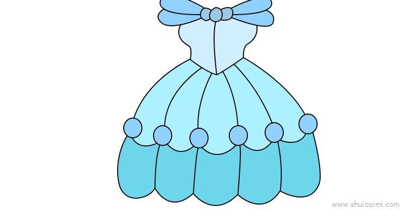 公主裙儿童画怎么画 公主裙简笔画步骤