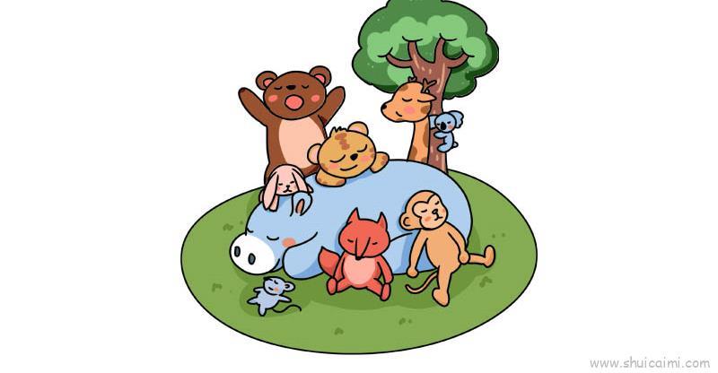 小动物儿童画怎么画 小动物简笔画画法