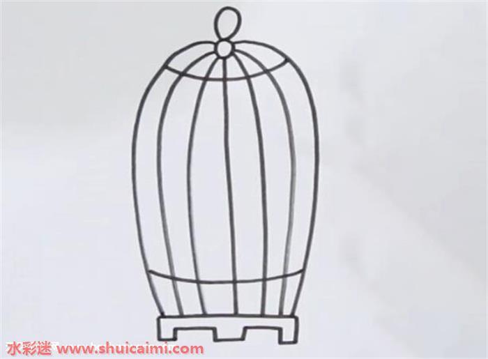 鸟笼子怎么画 鸟笼子简笔画彩色