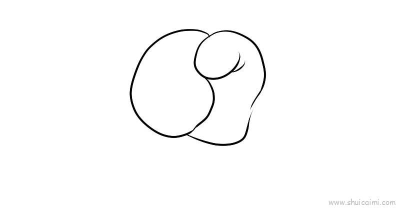 一只拳套简笔画绘画教程步骤