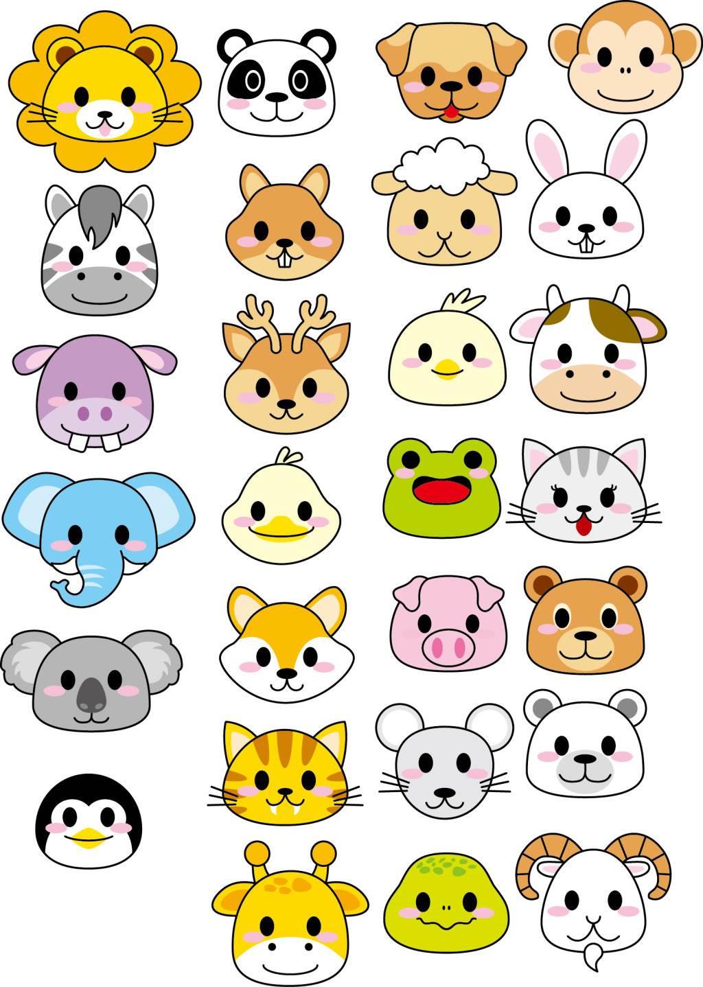 小动物简笔画大全可爱 小动物简笔画大全可爱带颜色