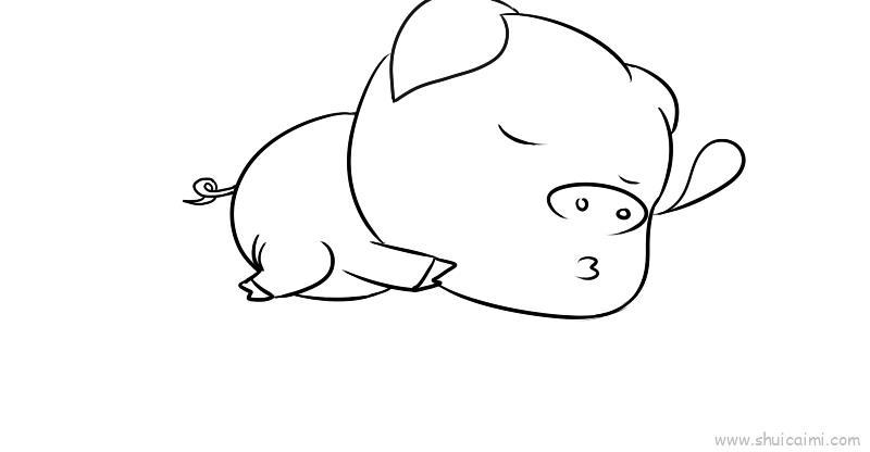 小猪儿童画怎么画 小猪简笔画图片