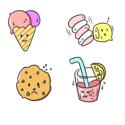 吃的简笔画图片大全 夏天吃的简笔画图片大全