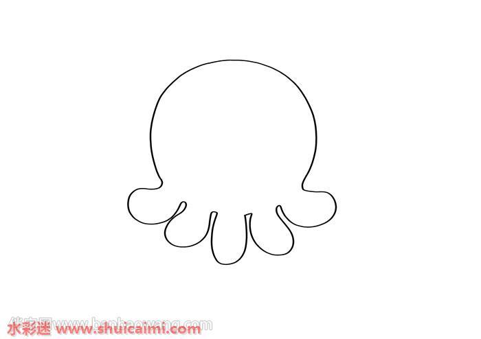 章鱼如何画 章鱼简笔画彩色