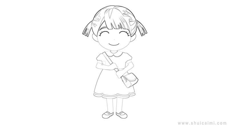 小姑娘简笔画怎么画 小姑娘简笔画简单又好看