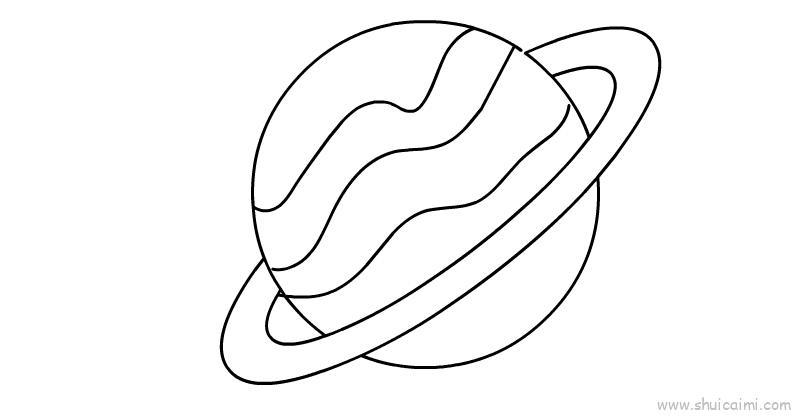 星球儿童画怎么画 星球简笔画步骤