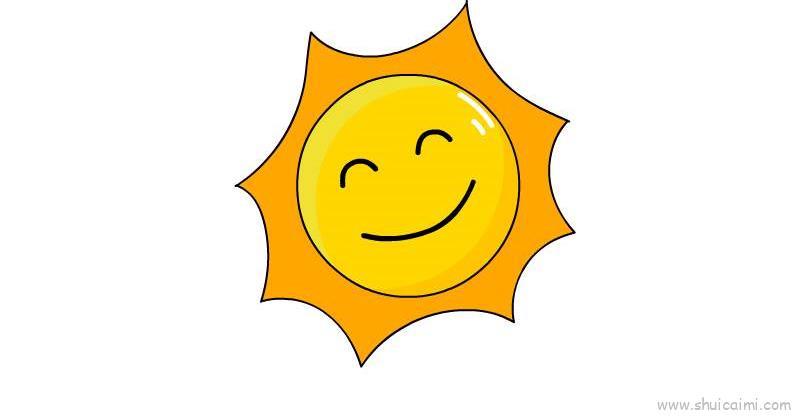太阳儿童画怎么画 太阳简笔画简单